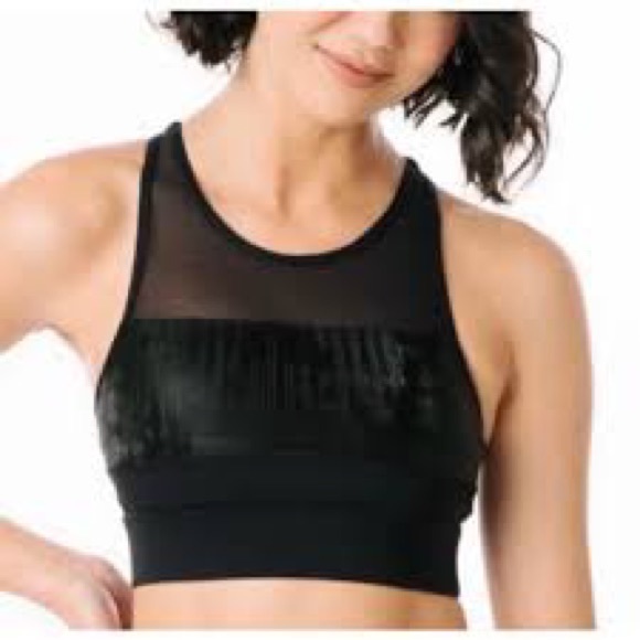 ZYIA Black Mirage AllStar Bra XL&High Rise Cuffed 7/8 Tight Leggings (8/10) - Picture 4 of 6